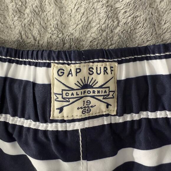 Gap Youth Swim trunks, Blue/White Stripes, XL 12 - Picture 5 of 8